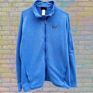 [SOLD] Patagonia Womens Blue Full Zip Fleece Jacket, Lightweight Outdoor Layer